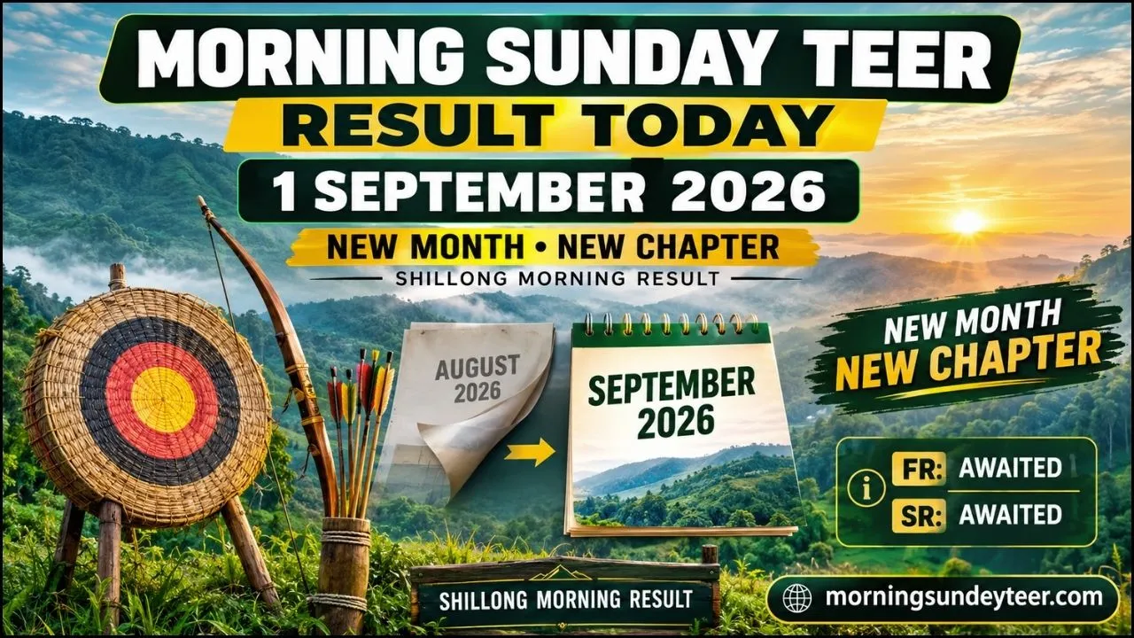 Morning Sunday Teer Result Today 1 September 2026 – Shillong Morning FR & SR